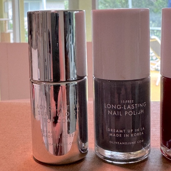 Bundle of 4 Polish Olive & June NEW With Top Coat - Dark Tones Lot - Picture 3 of 3